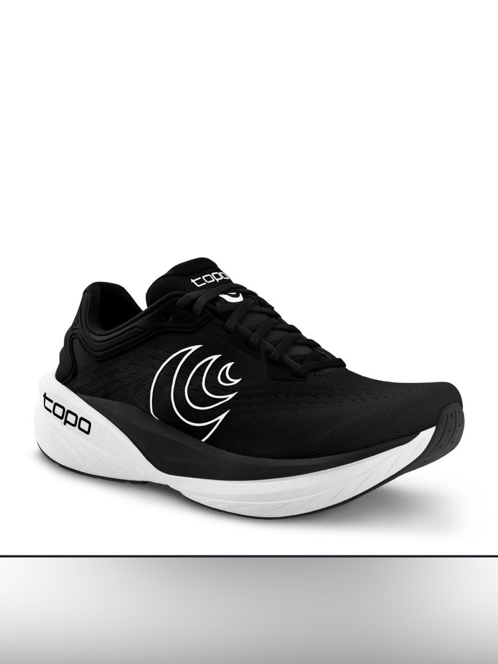 Topo Athletic Women' s Atmos Black/White 5mm Drop Running Shoes Size 10 W